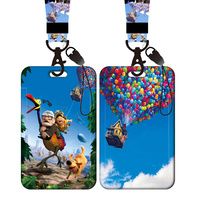 Disney Up Card Holder Lanyard for Keychain NEW Retractable clip Girls ID Card Holders Neck Strap Boy Door Badge Holder Reel Yoyo