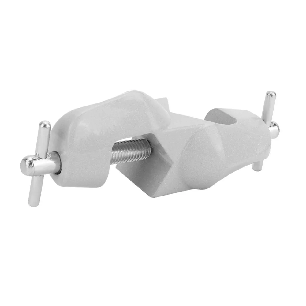 Metal Laboratory Cross Clamp Large Size Cross Shape Large Support Stand Clamp Double Top Silver German Style Double Top Clamp