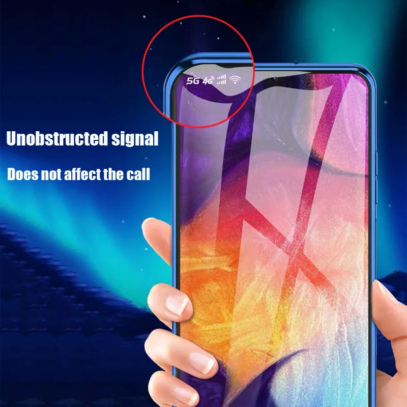 Dwustronna magnetyczna metalowa obudowa do Samsung Galaxy S24 S23 S22 S21 UItra S10 Plus do Note 8 9 20 A71 A12 A52 A32 Glass Cover — zdjęcie produktu 5