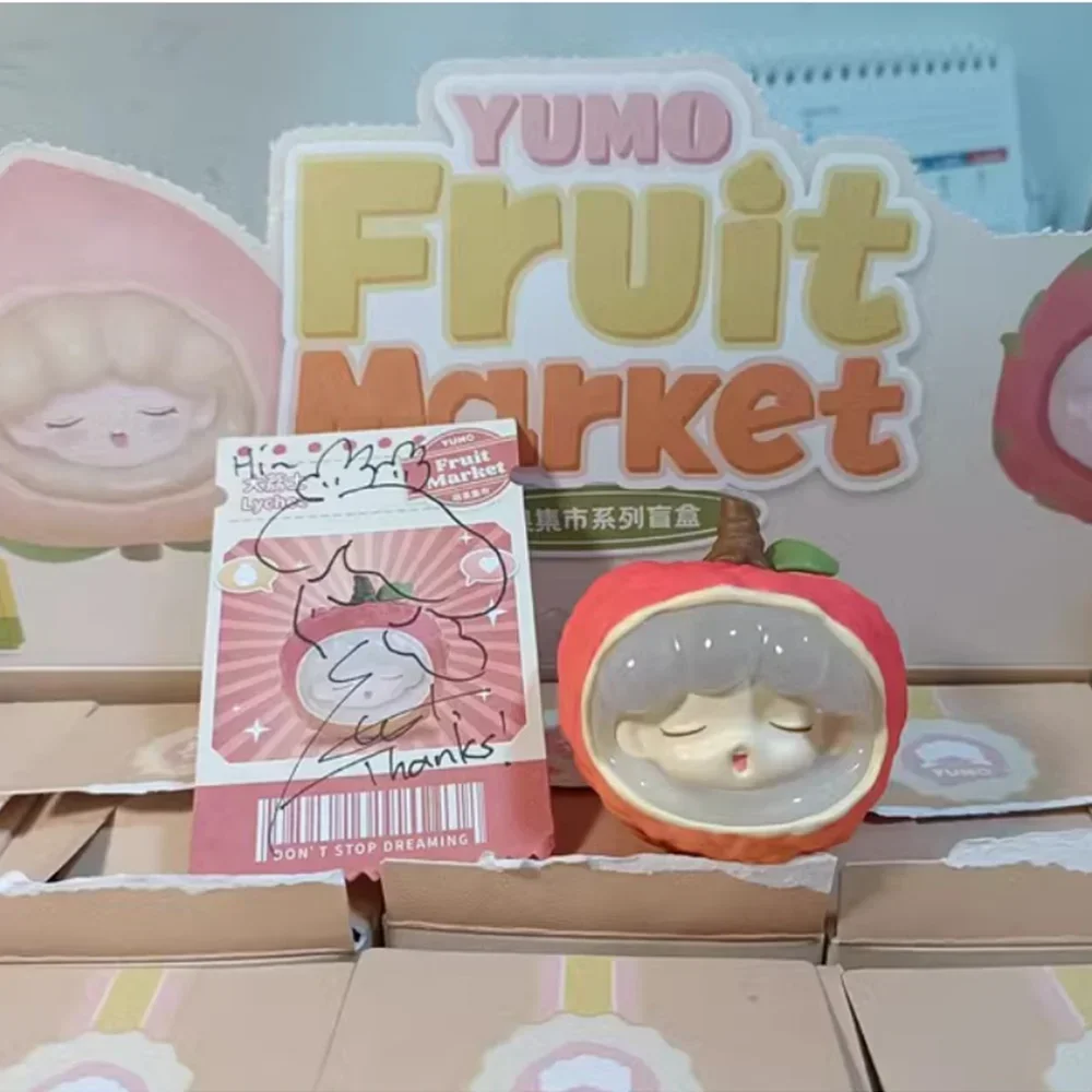 YUMO Fruit Market Series Blind Box Fruit New Tide Play Hand Puppet Cute Styles Galore Includes Hidden Models Closed Eyes Doll