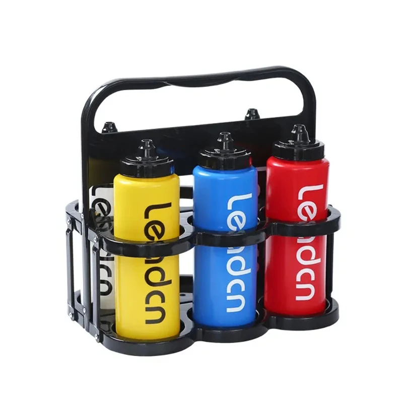 

Foldable Hockey Water Bottle Rack 6 Bottles Outdoor Sports Bottle Basket Ice Hockey Accessories