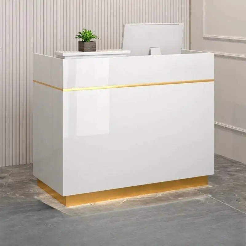 

School Salon Reception Desks Clinic Office Lectern Counter Reception Desks Beauty Podium Mostrador Recepcion Furniture