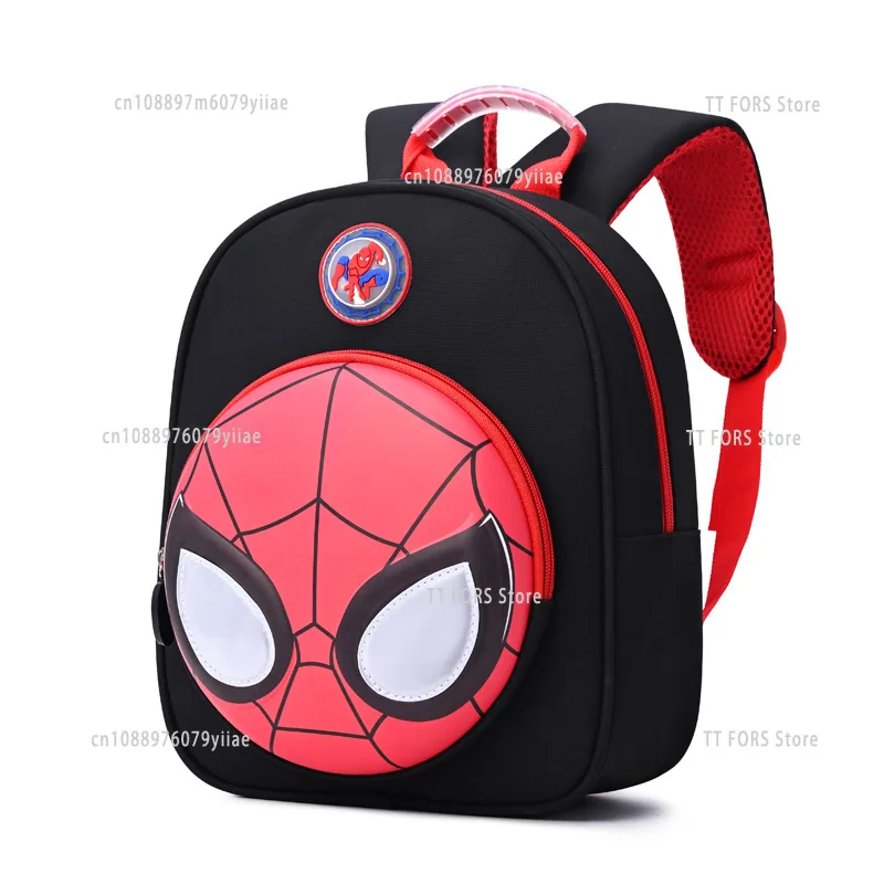 

Spiderman Children's Schoolbag Teenager Boy Backpack Built-in LED Light Hero Schoolbag Boy Birthday Christmas Gift
