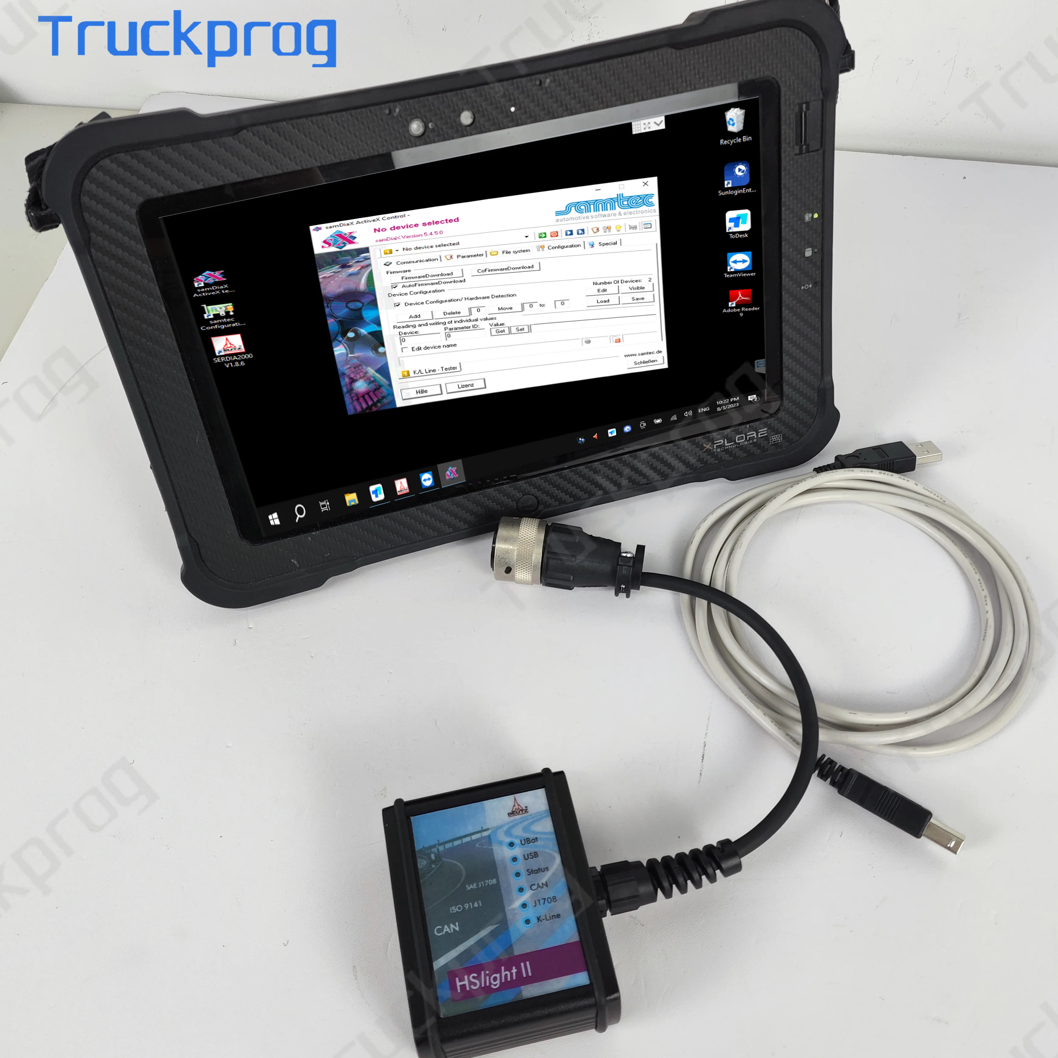 HS light II Serdia Deutz Diagnostic programming Kit hs Light ii Full Emr2/3/4 SerDia 2000 HS LIGHT II+Xplore tablet