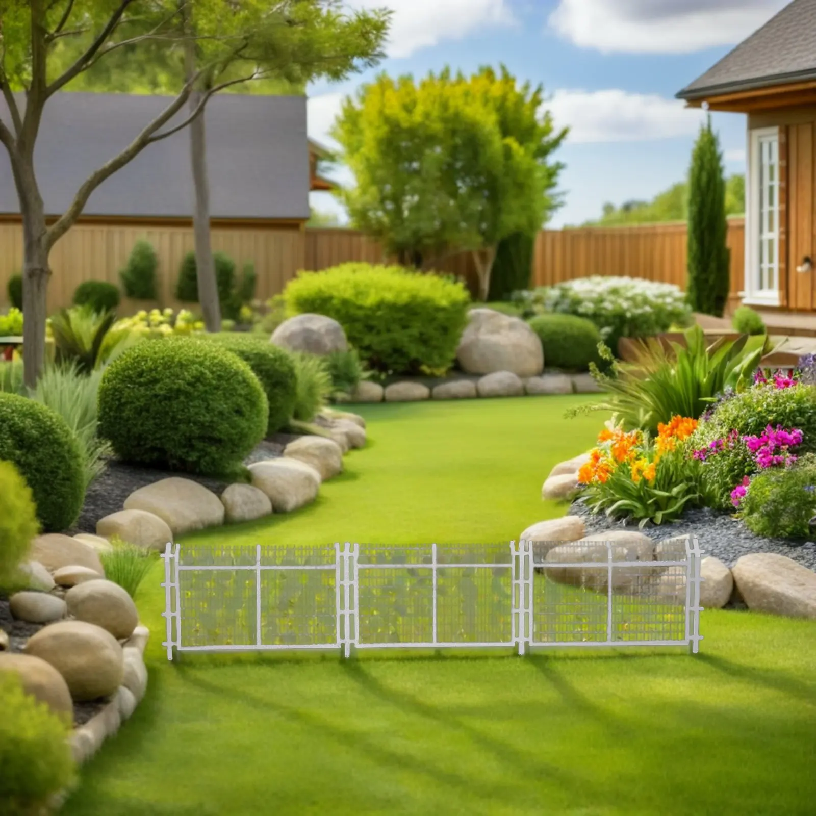 Micro Landscape Fence Silver Miniature Scenery Material 1 64 Scale Railway Road Fence Decoration Train Village Sand Table