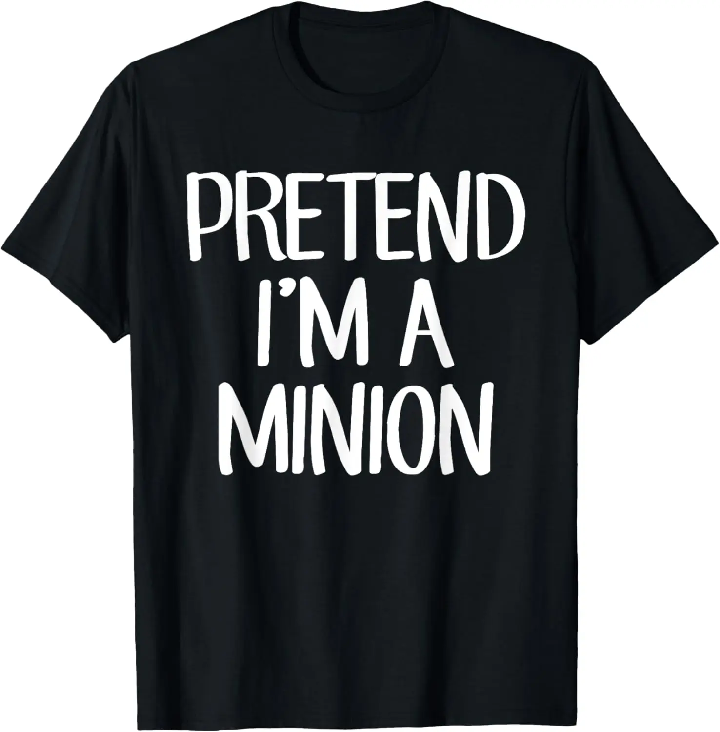 Pretend I'm A Minion Disfraz Familia Lazy Easy Halloween Camiseta