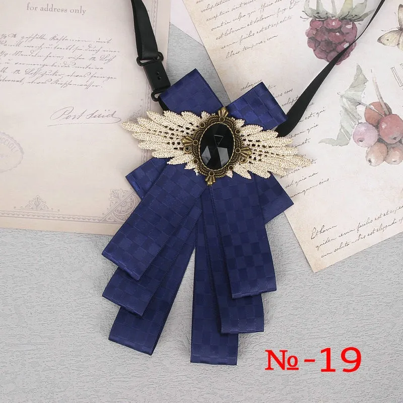 57 farben Wunderschöne Band Bowtie Schwarz Schmuck Metall Männer Hochzeit Party Schmetterling Weibliches Hemd Zubehör Damen Luxus Pin Fliege – Detail 25