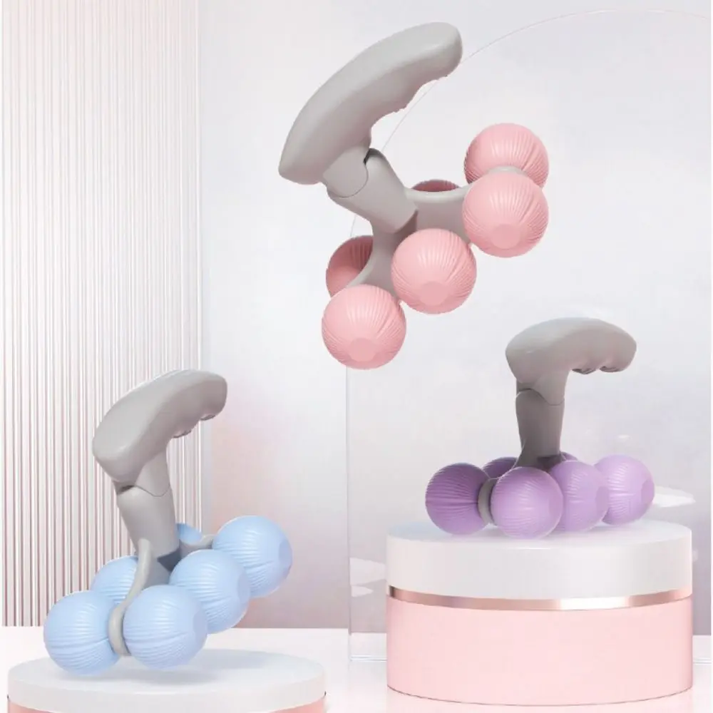 

Mini Size Six-Wheel Massage Wheel Multifunctional Six-Wheel Design Hand Held Massager Leg Clamp Muscle Pain Relief
