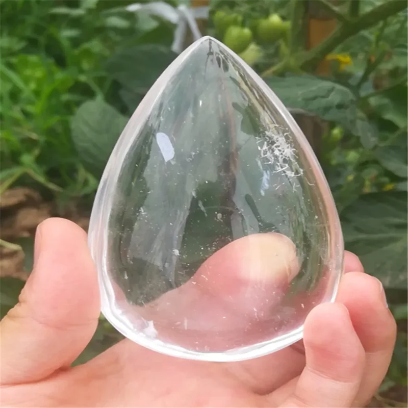 7-8cm Natural crystal white  large water drop home decoration