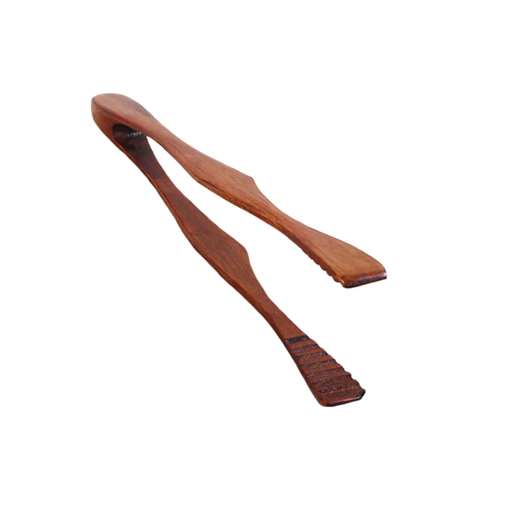 Wooden Bread Tongs Kitchen Serving Tongs for Salads Pasta Grills Pastries Noodles Boiled Eggs Toast Fruit Moisture Resistant