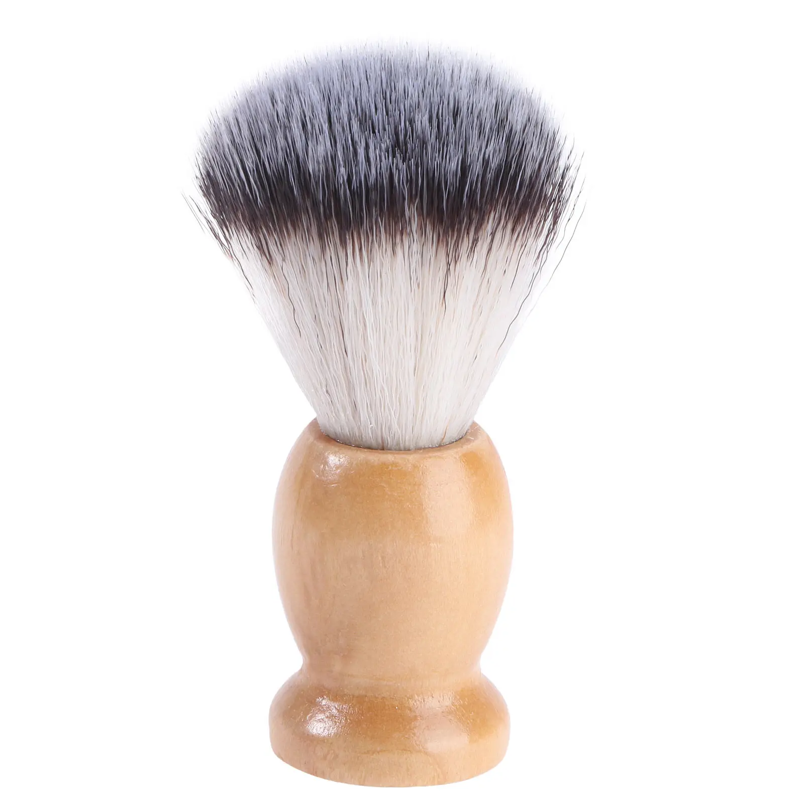 Cepillo para Barba con Cerdas de Nylon Sintético y Mango de Madera, Herramienta Cómoda para el Cuidado del Bigote y la Barba de Cabra para Hombres, Ideal para Viajes