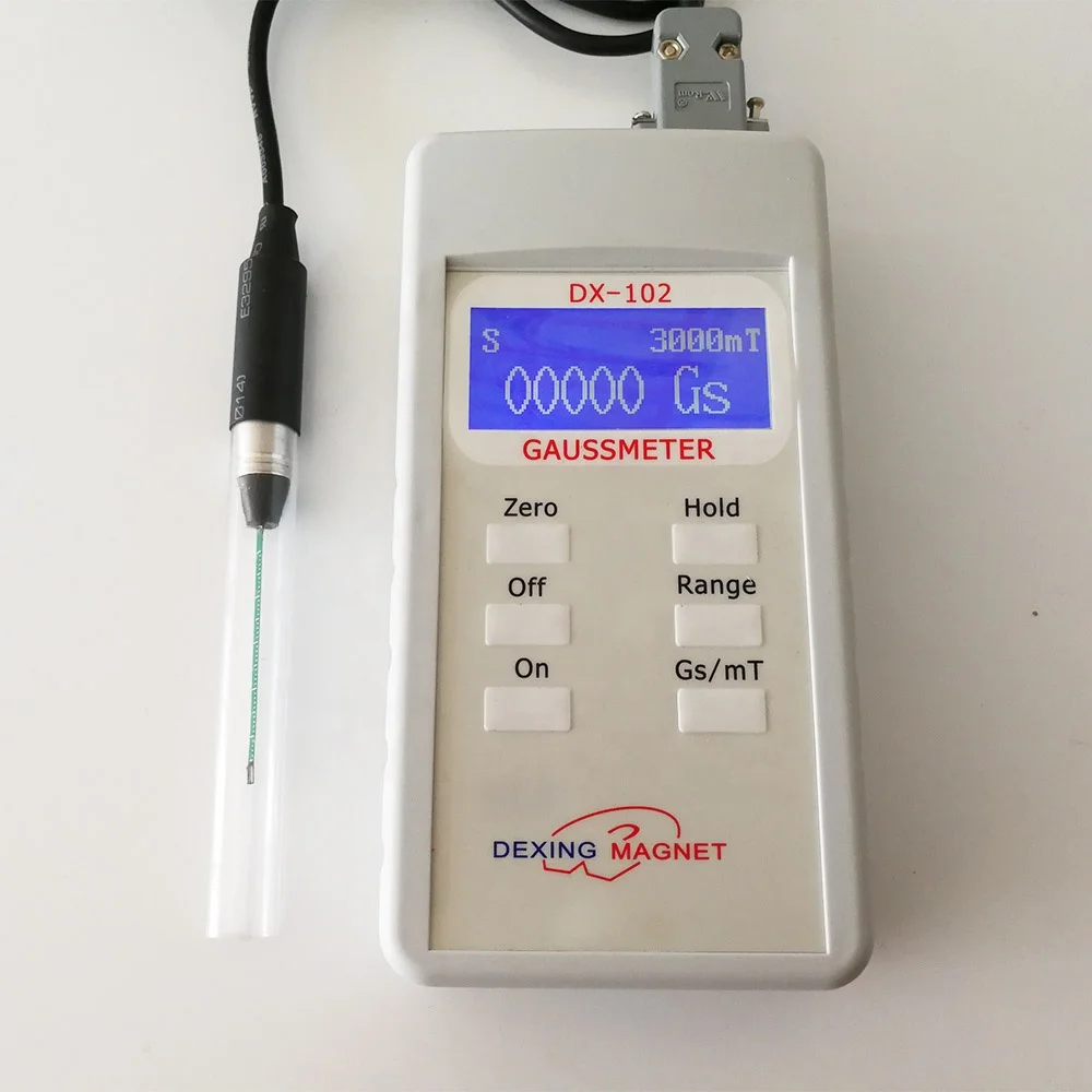 DX High Precision Handheld Gaussmeter Te sla Meter Magnetometer for Magnetic Field Testing Electronic 220V 1 Year Warranty