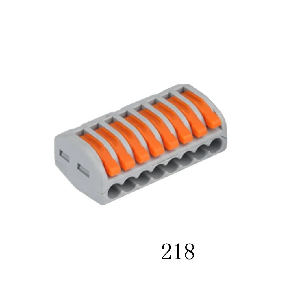 20/10Pcs Terminal Blocks 212-218 0.08-2.5mm Universal Compact Electric Wire Cable Connectors Conductor Splitter