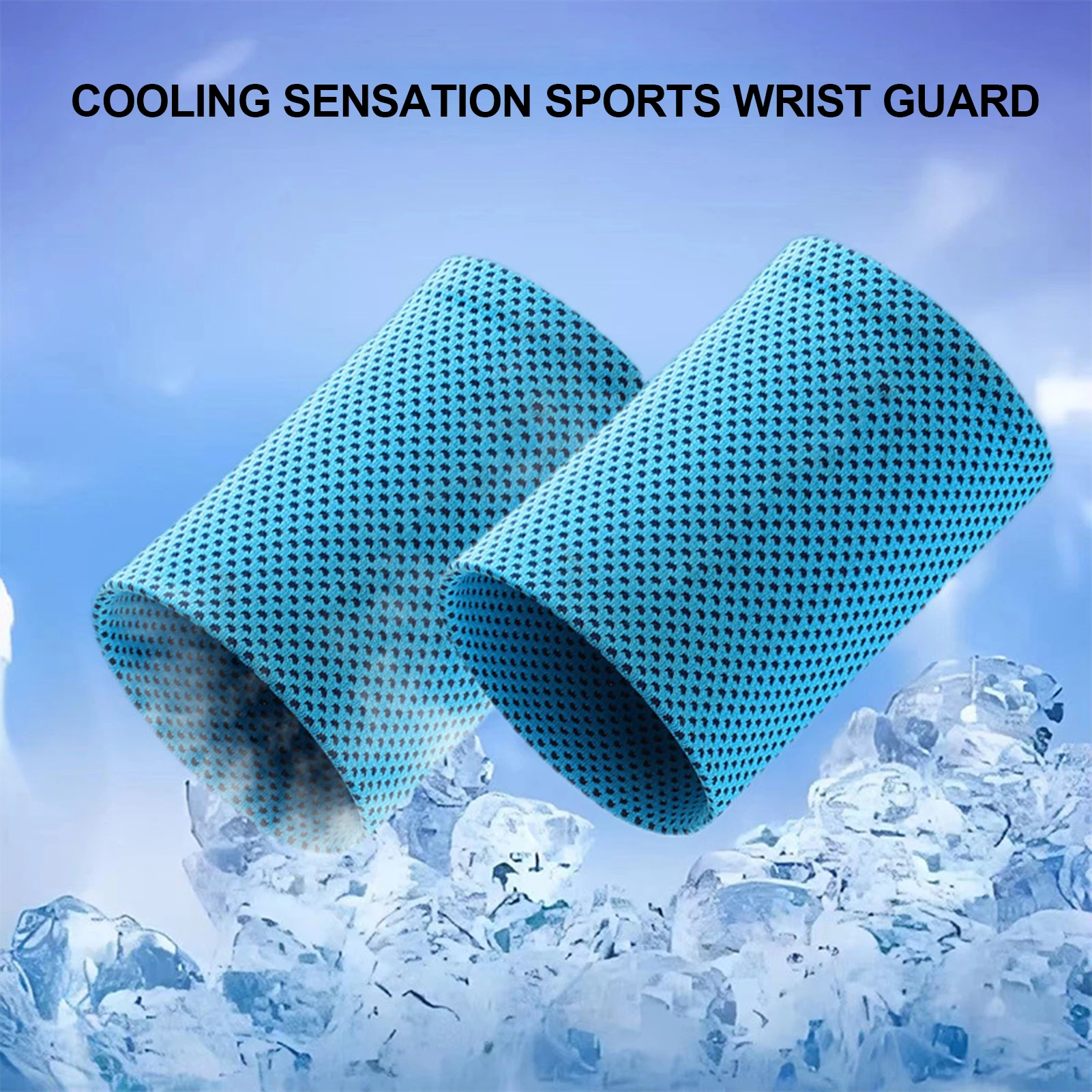 Cooling Wrist Support Belt Sports Sweatbands Comfortable Elastic Wrist Guards Brace for Football Basketball Running Sports