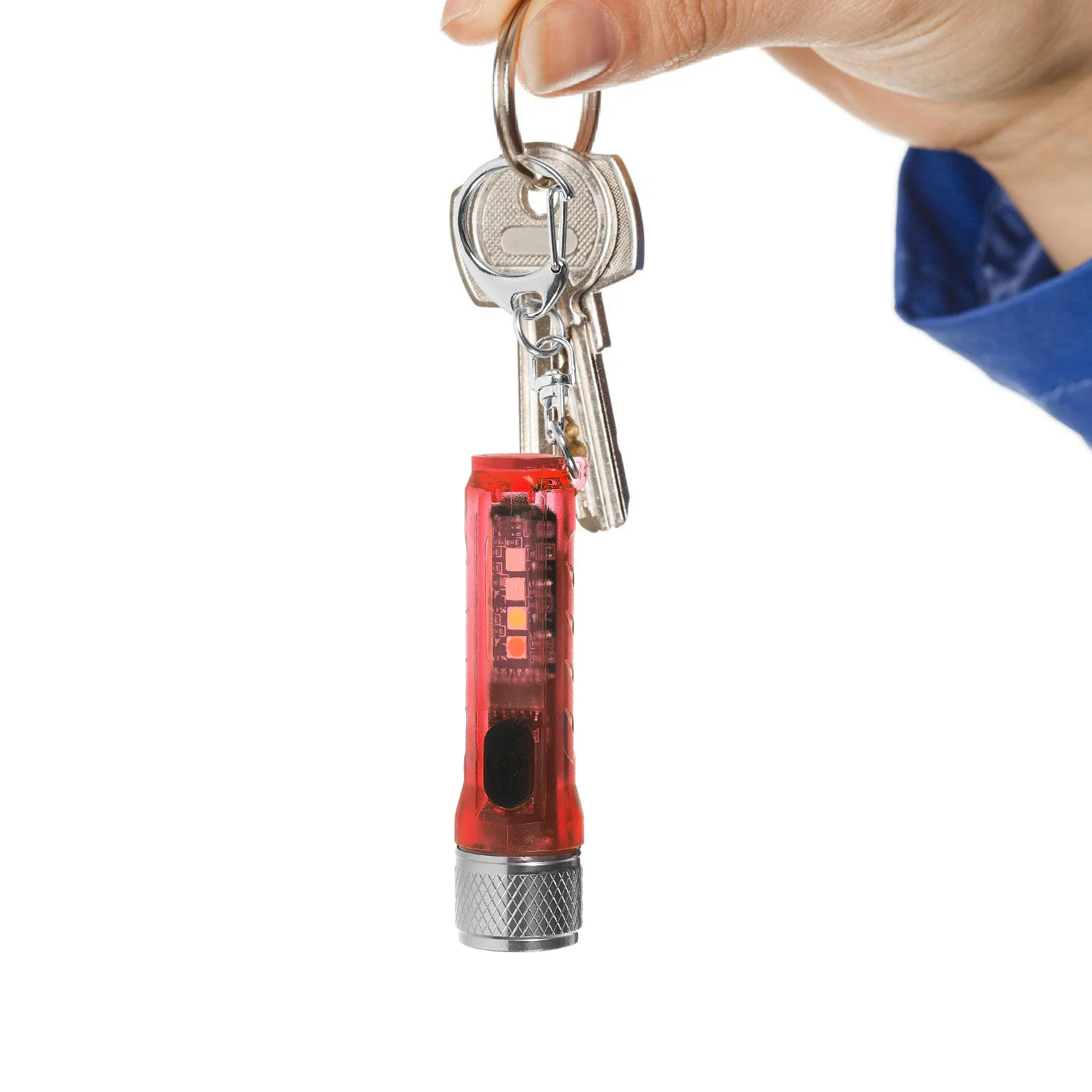 

1 set Mini Rechargeable Flashlight Led Magnetic Pocket Light For Camping Hiking Emergency Outdoor Use Multipurpose Handheld Lamp