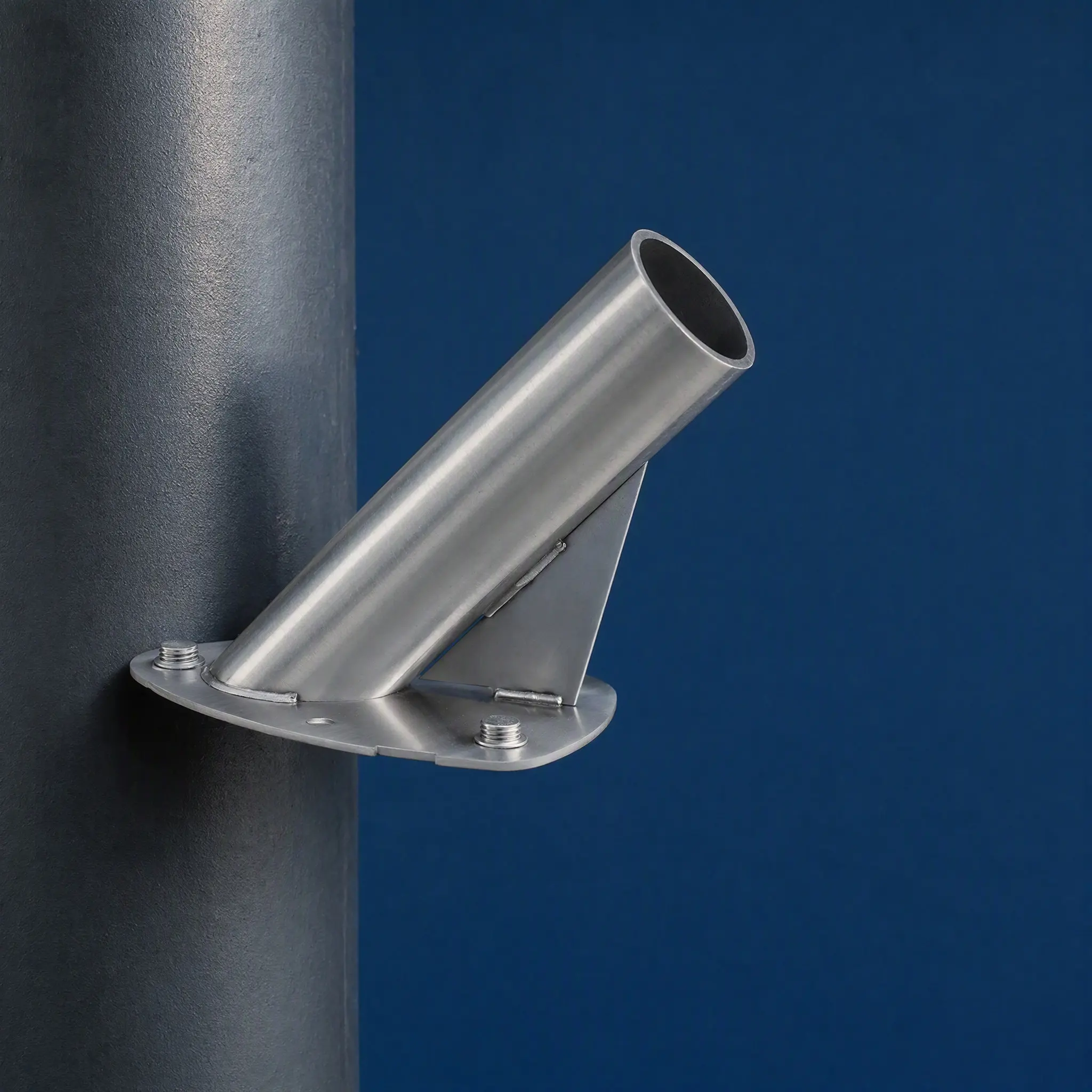 Heavy Duty Flagpole Holder Thickened Stainless Steel Base Wall Mount Outdoor Flagpole Bracket Heavy Duty Flag Mount Weatherproof