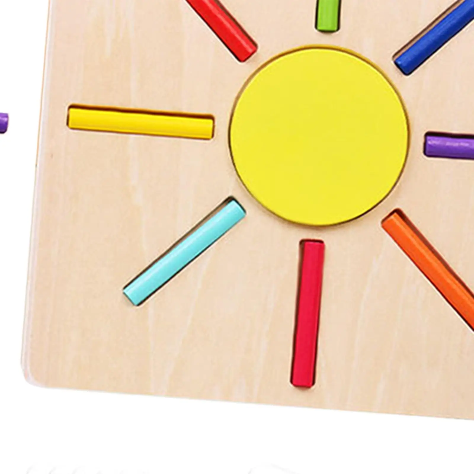 Kindergarten Early Education Toy, Wooden Learning Color Sorting Toy, Paired Cognition Color Matching Game for Children