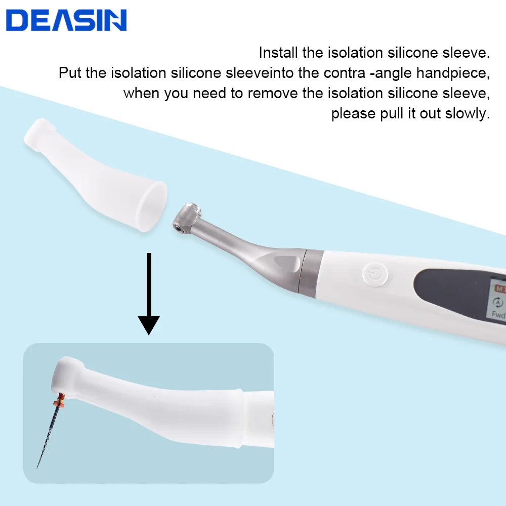 2 IN 1 Dental Cordless/Replacement Endomotor With Built-in Apex Locator Endodontic Motor With 16:1 Contra Angle Dentistry Tools