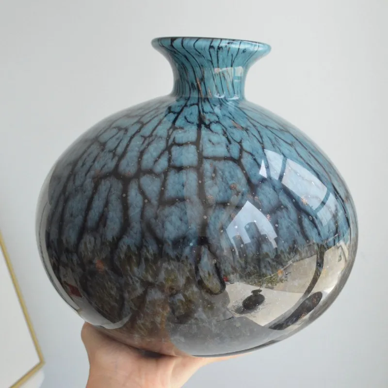 ジェーンヨーロッパアートフラワーアレンジメント色ガラス花瓶、アメリカンリビングルームテレビキャビネット、ダイニングテーブル花瓶