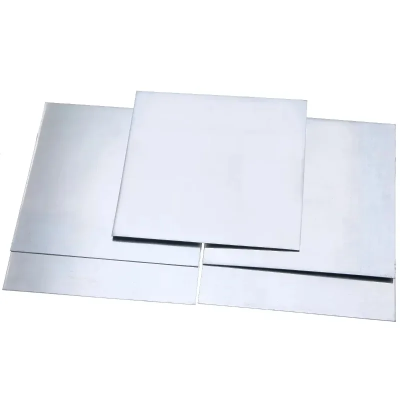 5pcs High-purity Pure Zinc Zn Sheet Plate 0.5mm Thickness Metal Foil 100mmx100mm For Power Tools DIY lab material wholesale