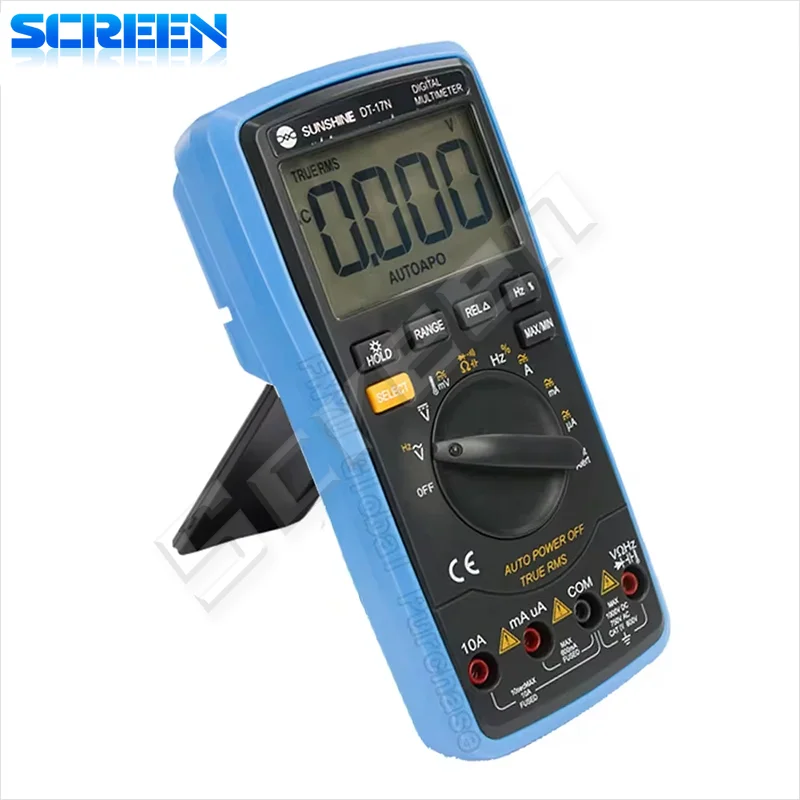 SUNSHINE DT-17N Auto Range wyświetlacz LCD multimetr Instrument cyfrowy precyzyjny tester pomiaru do narzędzi do naprawy telefonów komórkowych