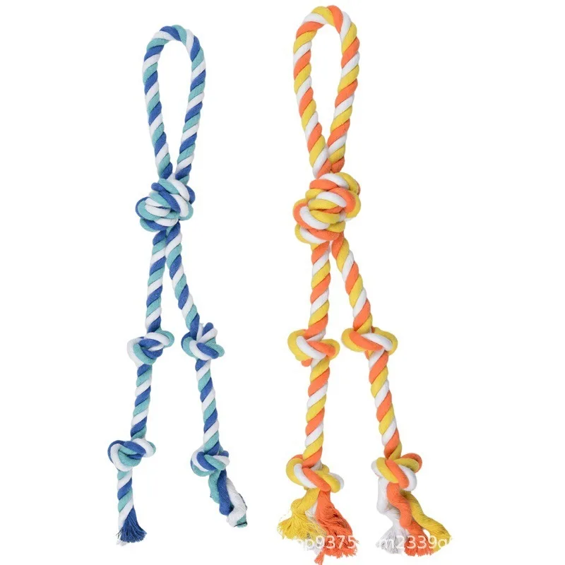 

Премиальная жевательная игрушка из хлопковой веревки для домашних собак для собак больших пород, сверхпрочная интерактивная игровая игрушка для чистки зубов от скуки