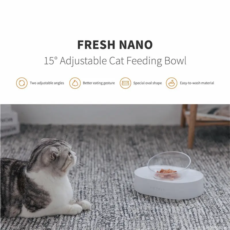 Youpin Petkit 15 Hoeken Verstelbare Pet Kat Kom Kleine Maat Huisdieren Katten Feeder Hondevoerkom Huisdier Producten Accessoires Voor thuis