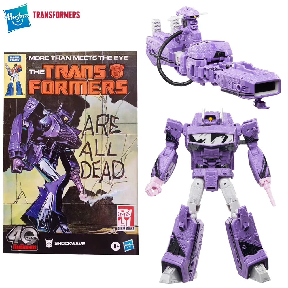 En Stock Hasbro Transformers Generations Comic Edition Shockwave 17,5 cm exclusivo 40 aniversario figura de acción modelo juguete regalos
