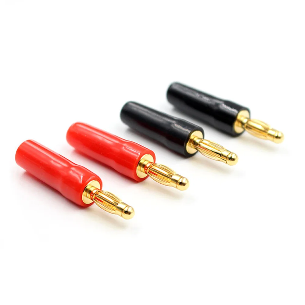 Musical Sound 2/14/24/50 PCS Banana Plug Pure Copper Gold Plated Speaker Cable Banana Connector Hifi Jack For Audio Cable