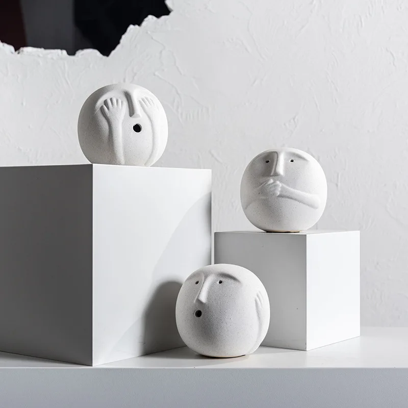 Abstract Face Figurines 