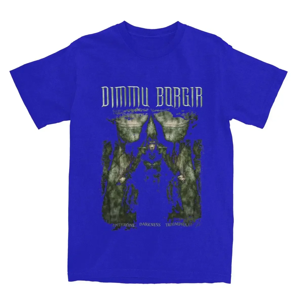 Dimmu Borgir Band Merch Shirt Men Enthrone Darkness Triumphant Cool Pure Cotton Tee Shirt Crewneck Short Sleeve Clothing Summer