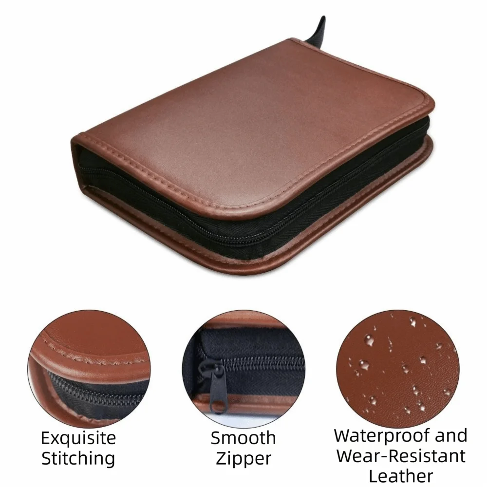 Large Capacity Golf Tool Bag Multi Functional Leather Golf Accessory Handbag Anti Scratch Light Weight Golf Gear Case