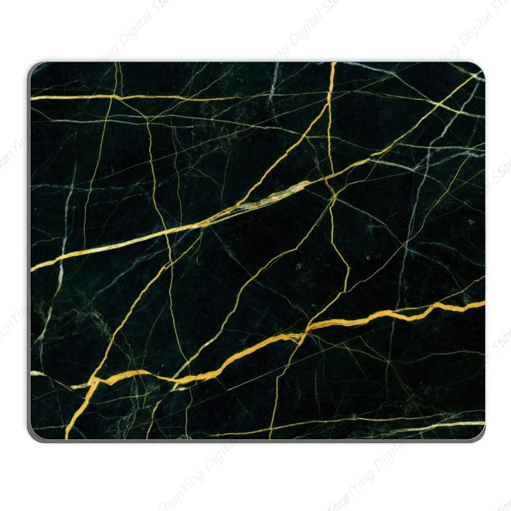 

Black Luxury Marble Printed Anti Slip Rubber Mouse Pad Suitable For Waterproof Gaming Mouse Pads For Computers Laptops Office