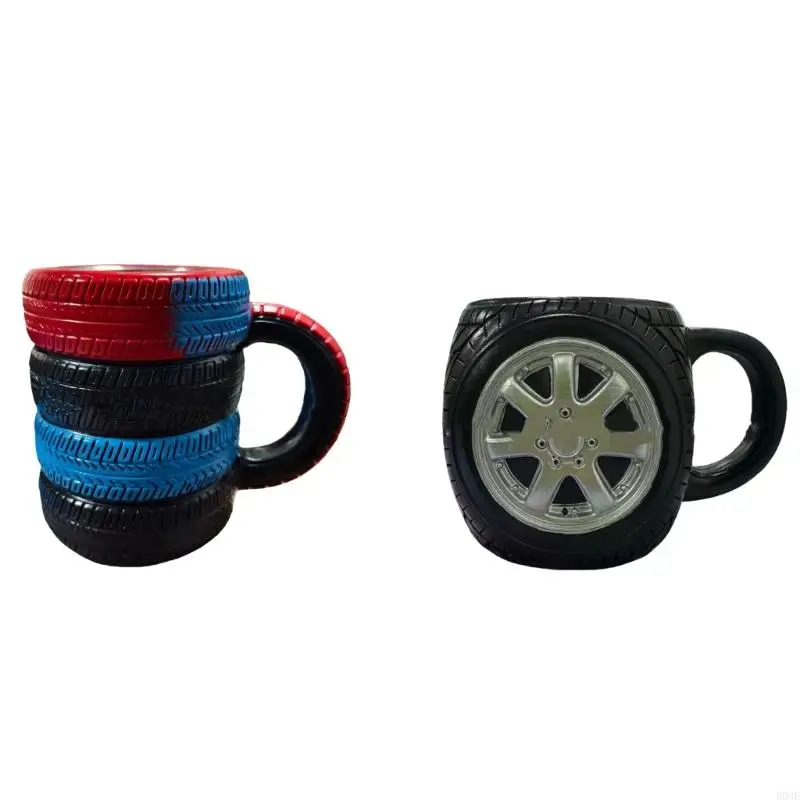 

Изолированная дорожная кружка с тематикой шин и удобной ручкой, чашка для питья кофе для мужчин, посуда для горячих напитков