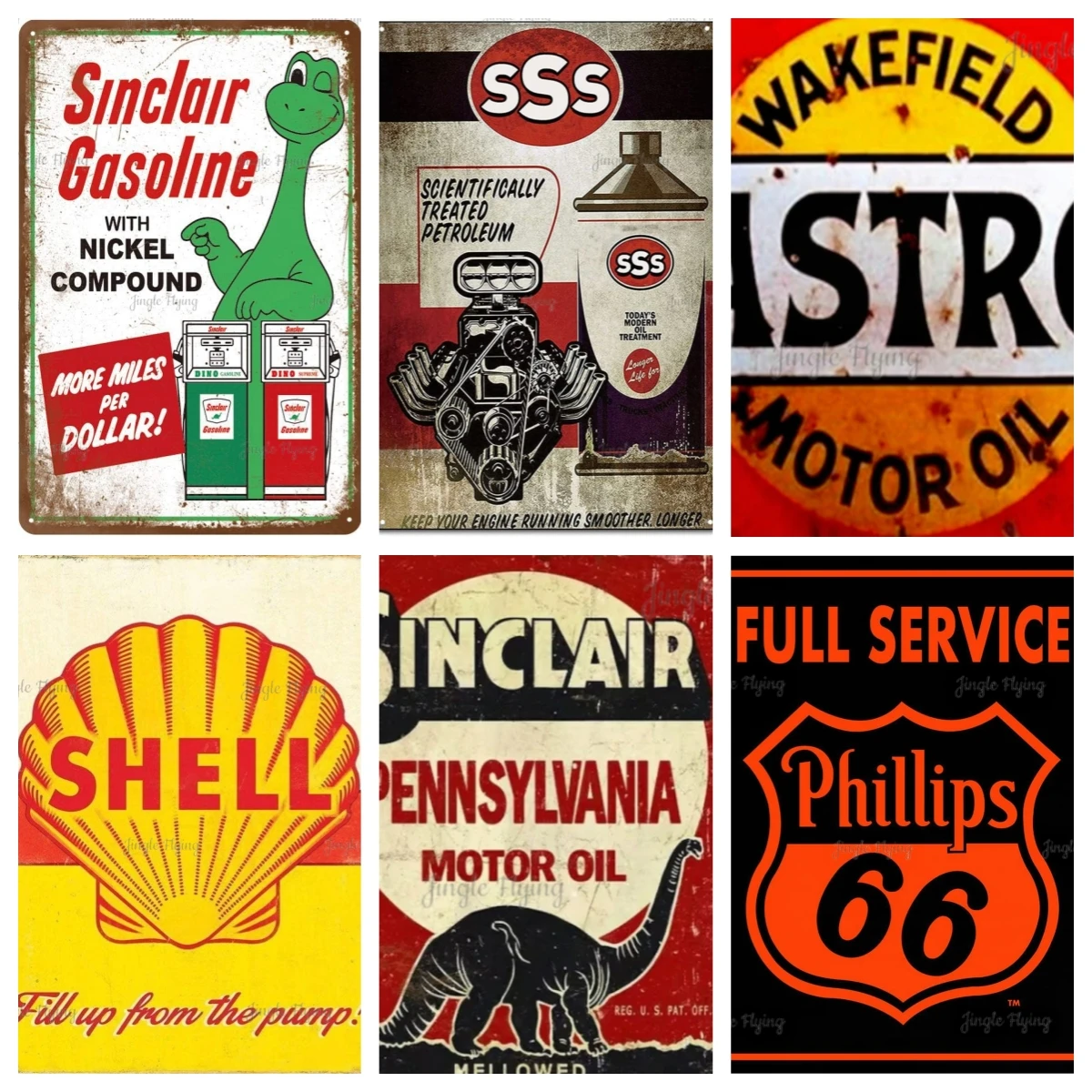 Design Sss Castrol Motor Oils Gas Oil Car Tin Metal Wall Art Signs Keep Your Engine Running Thick Tinplate Print Poster Wall