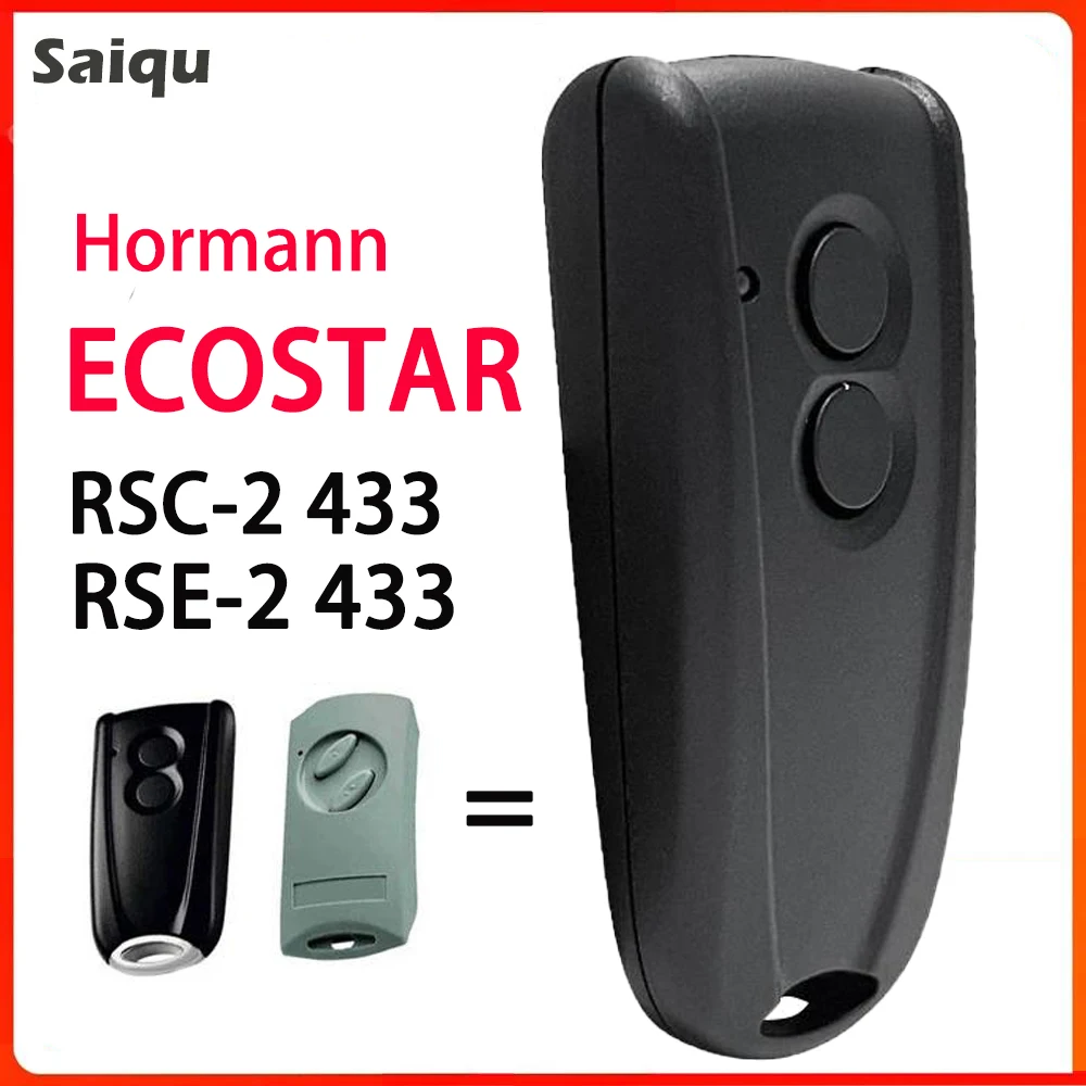 

HORMANN ECOSTAR Remote Control RSE2 RSC2 Compatible Remote Control 433.92Mhz Transmitter Rolling Code 433MHZ Garage Door Opener