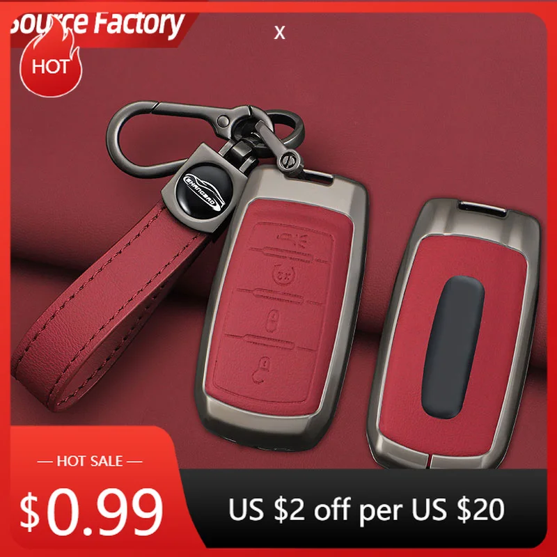 

Car Stickers Zinc Alloy Car Remote Smart Key Cover Case Protector Holder for Dodge Ram 1500 Rebel 5500 2500 3500 2019 2020