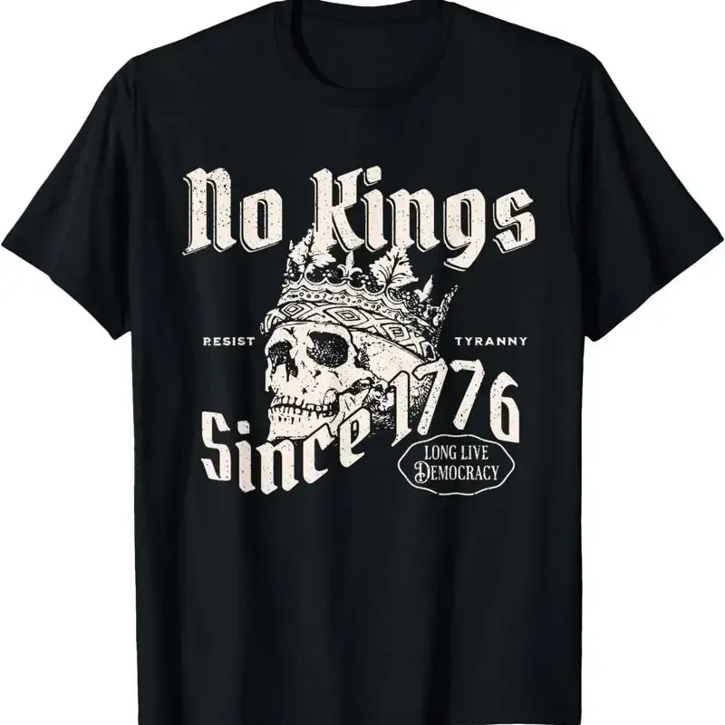 No Kings Since 1776 Skull T Shirt Funny For Friend All Size S 4Xl