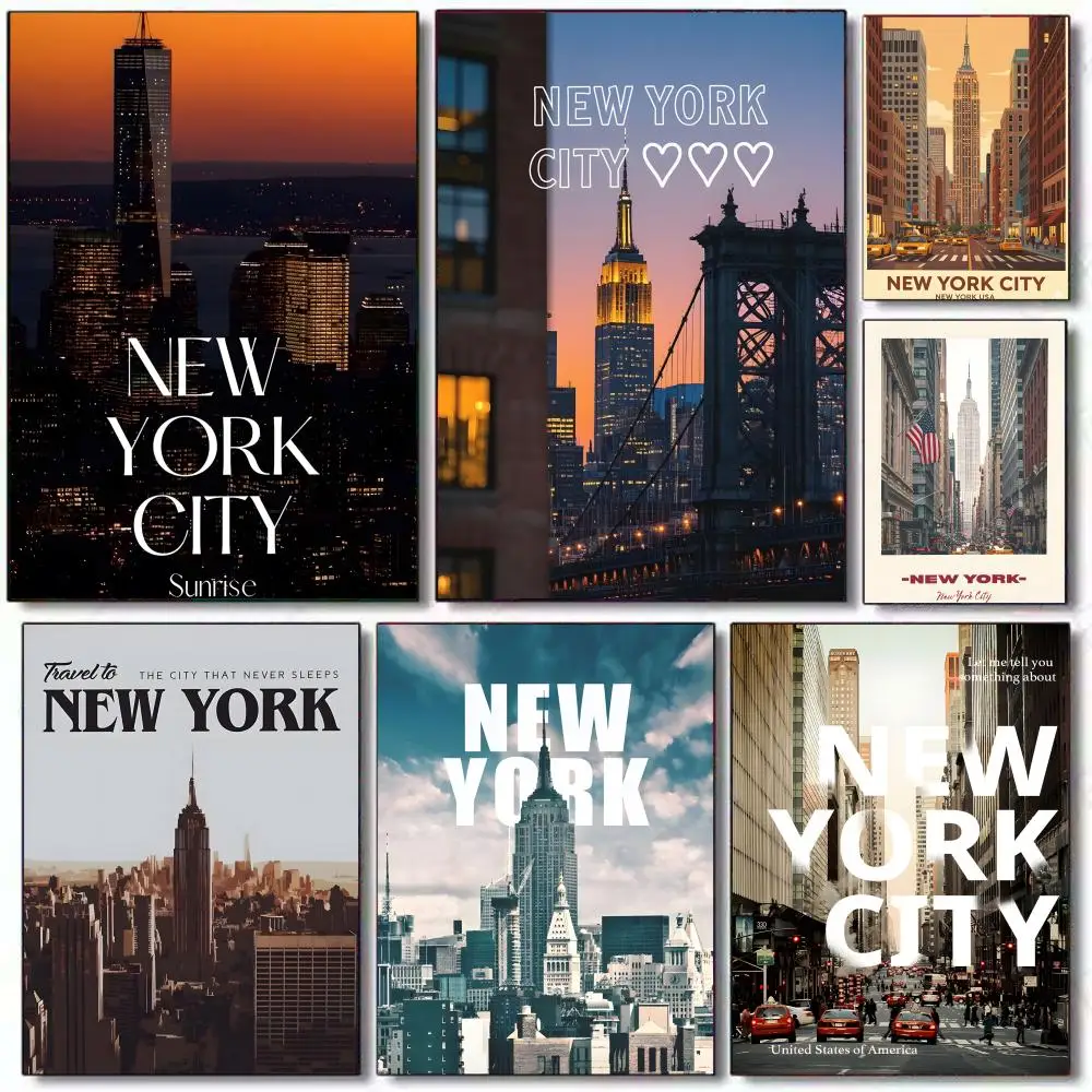 Modernes New York City Poster, Poster, Geschenk mit Drucken, Dekoration für Zuhause, Schlafzimmer, Wohnzimmer, Promotion und Präsentation