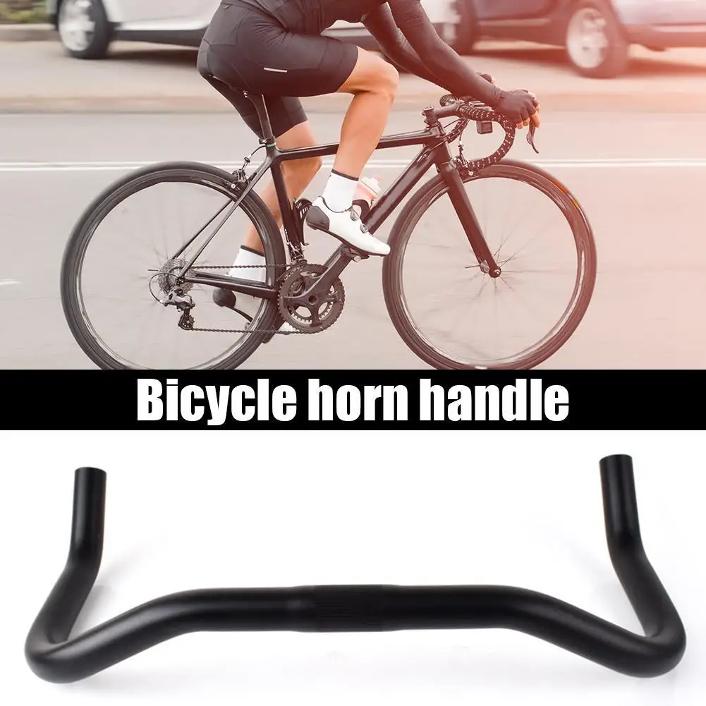 Bullhorn Handlebar for MTB Fixed Gear Road Bike 25.4mm 390mm Aluminum Handlebar for Outdoor Camping Supplies view 2
