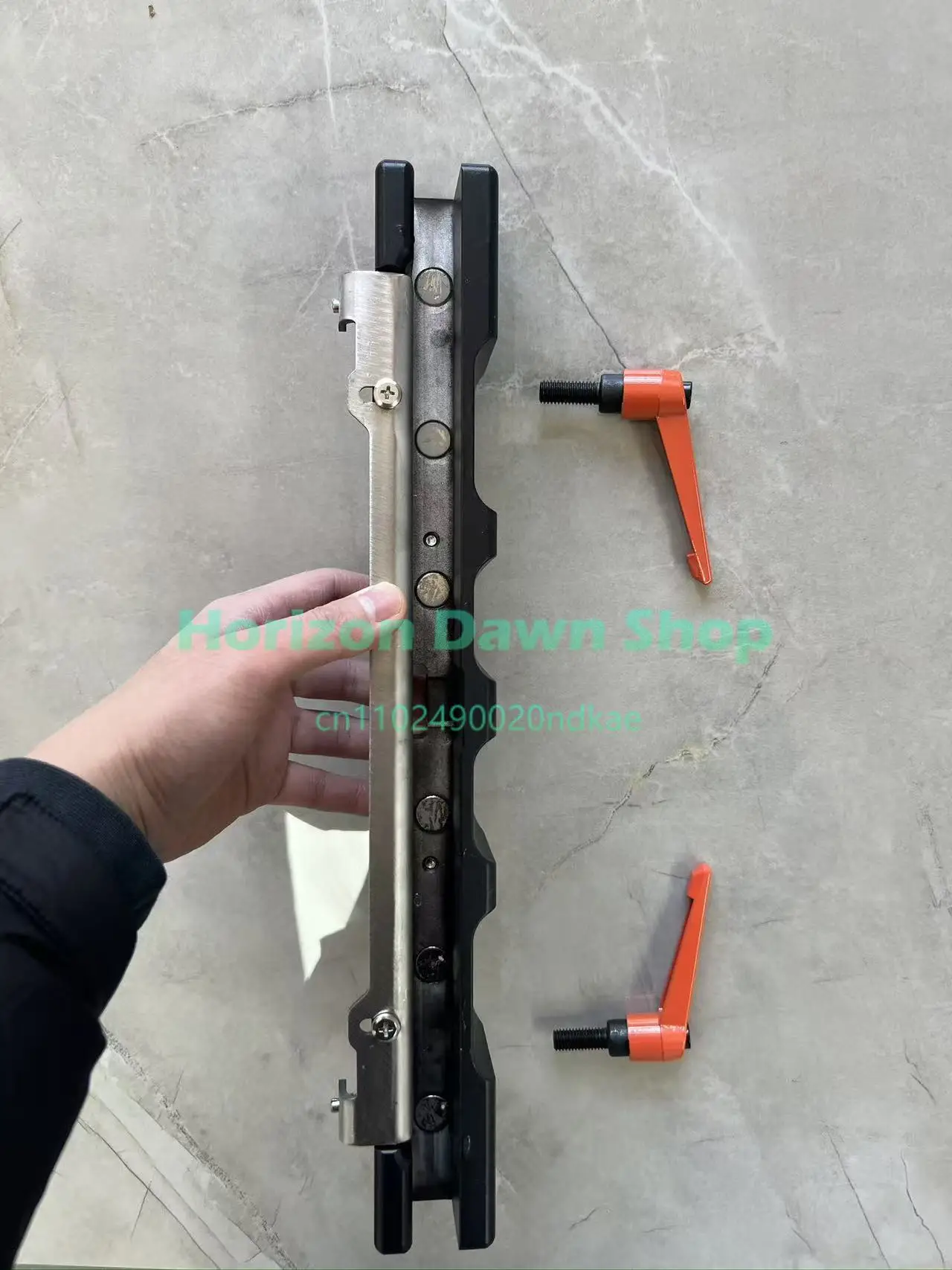 Counterweight components, elevator maintenance tools, a repair marvel.