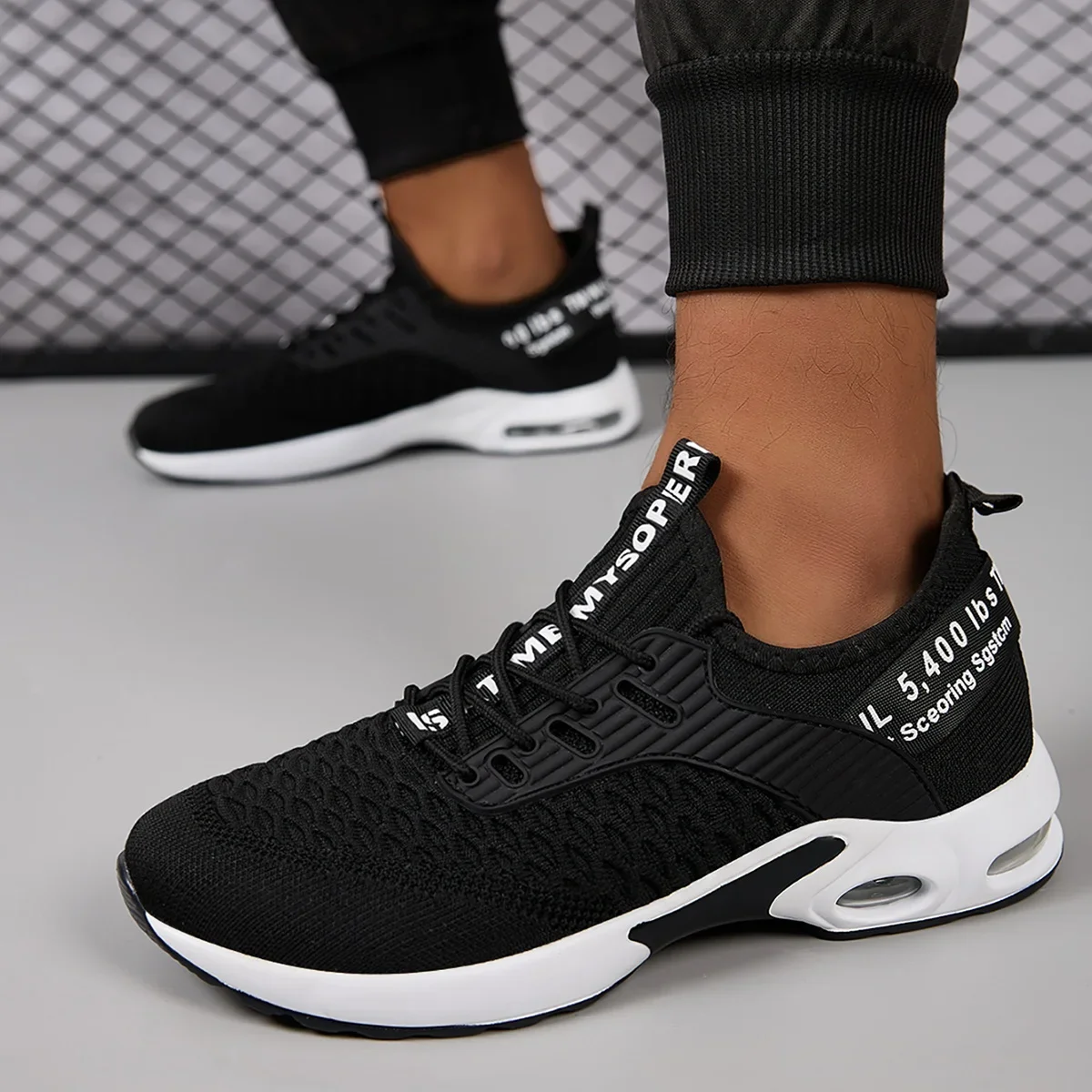 

Men's Running Shoes Couple Jogging Cushioning Race Luxury Shoes Trainer Breathable Outdoor Non-Slip Sneakers Mesh Off-road Shoes