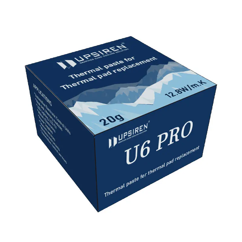 UPSIREN-معجون حجب حراري لمعالج VGA GPU IC ، U6 PRO ، التبريد السريع ، استبدال الوسادة الحرارية ، حجب الحرارة ، عالية الأداء