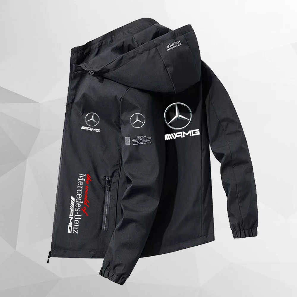 2024 Mercedes Benz men\'s and women\'s motorcycle riding jackets designed by master outdoor youth and middle-aged sportswear