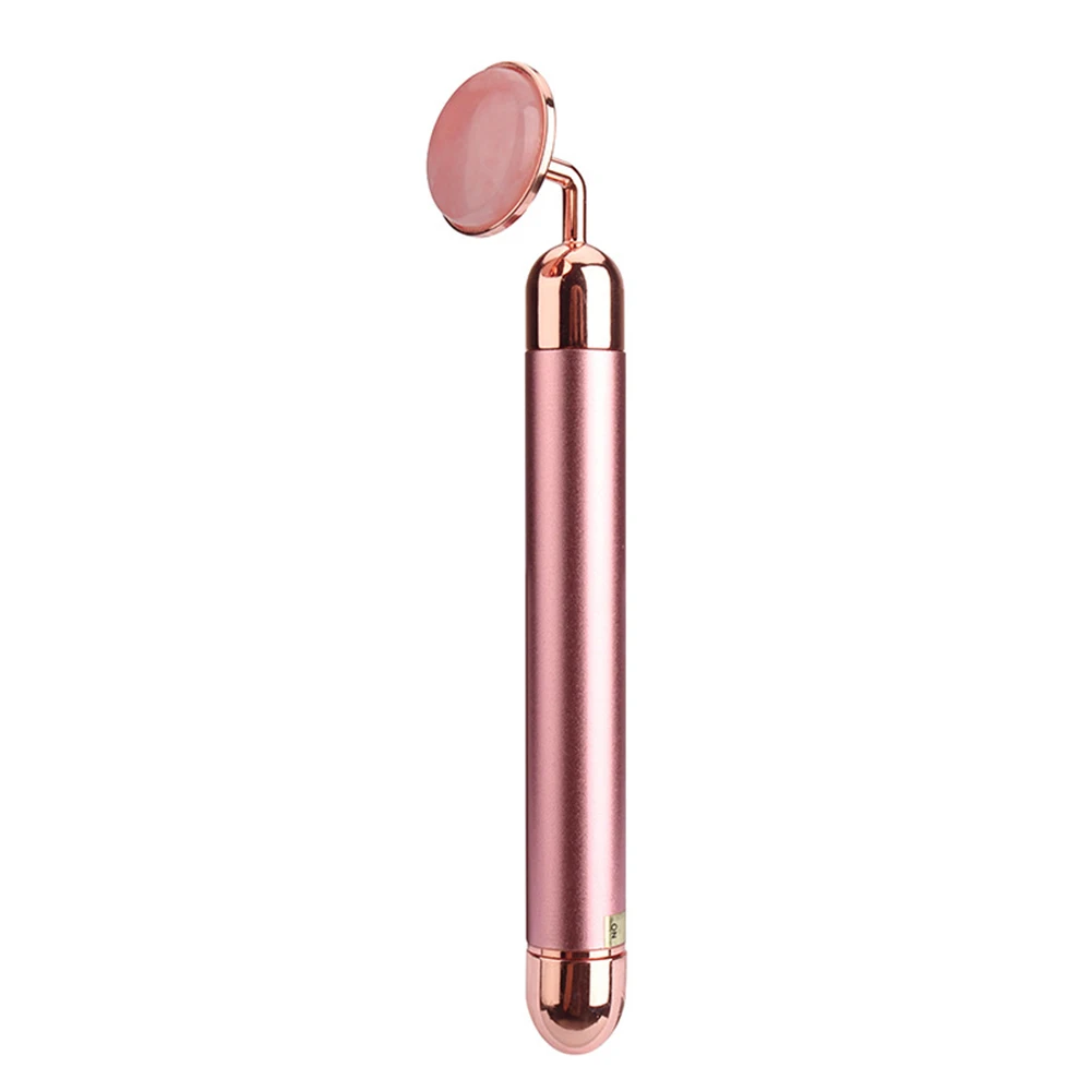 Roller Natural Jade Skin Care Facial Massage Face Neck Body Pink Rose Quartz Electric Facial Massager Beauty Lift Slimming Tool