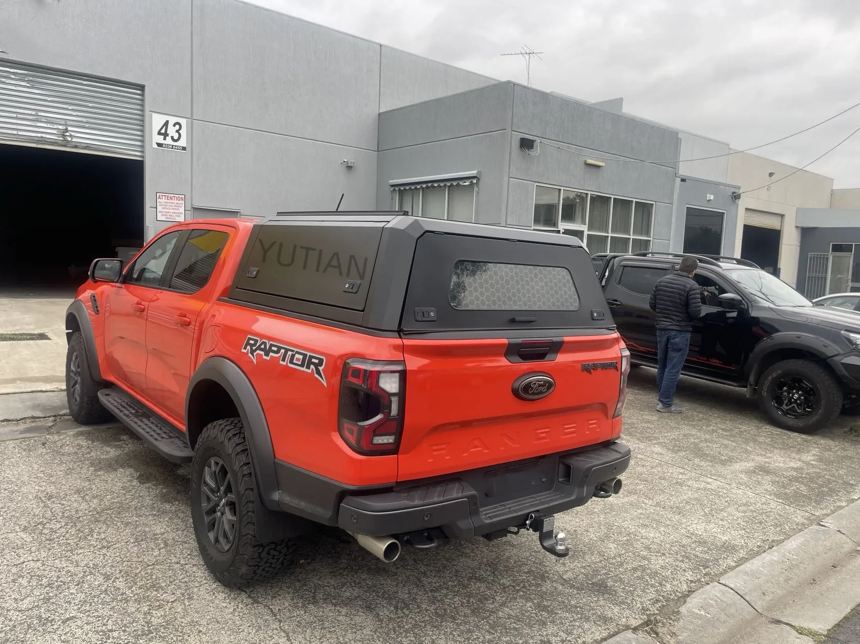 TRUCK CANOPY  For 2023 FORD RANGER Truck topper waterproof Anti theft Hardtop canopy