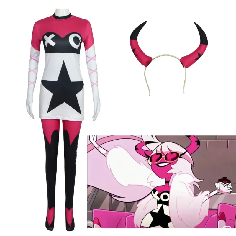 Verosika Mayday Cosplay Kostüm Pyjama Set Cosplay Hazbin Uniform Anzug Halloween Karneval Weihnachts kleid