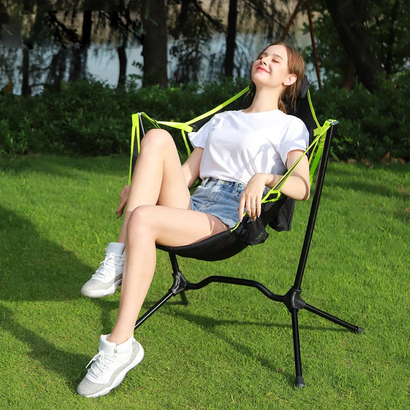 

Folding Outdoor Camping Rocking Chair, Park Swing, Family Hammock, Beach Furniture, Garden Set, Fishing Gamers, Portable Chairs