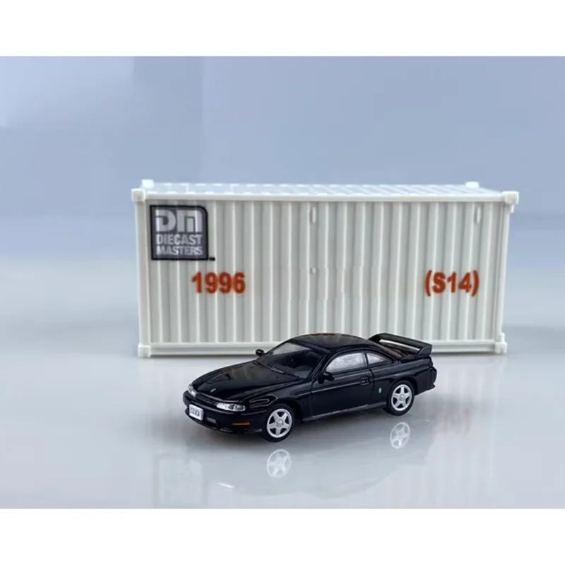 DM Container Diecast escala 1/64 S14, modelo de coche japonés, coche deportivo, modelo de coche de aleación, exhibición de colección, exhibición de regalo para niños