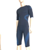 Blue Miha Underwear Bodytech Ems Suit Electric Muscle Stimulator Training Suits New Material